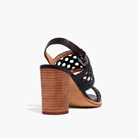 MADEWELL $158 The Basketweave High-Heel Sandal Size 8 - Picture 3 of 7